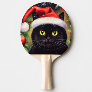 Raquette De Ping Pong Chat de Noël (6)