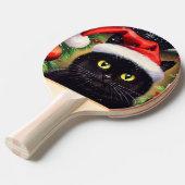 Raquette De Ping Pong Chat de Noël (6) (Devant Angle)