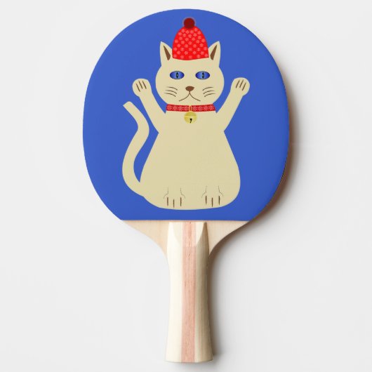 Raquette De Ping Pong Chat de Noël mignon (Devant)