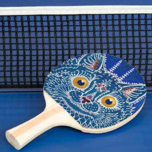 Raquette De Ping Pong Chat gothique vintage (1925/1939)