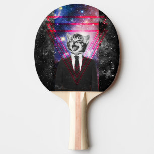 Raquette De Ping Pong Chat Illuminati