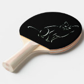 Raquette De Ping Pong Chat Kitty Blanc (Devant Angle)