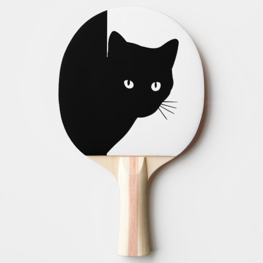 Raquette De Ping Pong Chat noir (Devant)