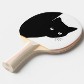 Raquette De Ping Pong Chat noir (Devant Angle)