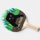 Raquette De Ping Pong Chat noir (Côté)
