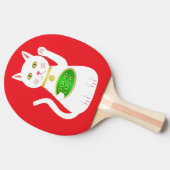 Raquette De Ping Pong Chat Oriental Lucky (Côté)