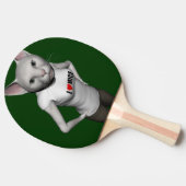 Raquette De Ping Pong Chat Siamais Blanc Amoureux Mice (Côté)