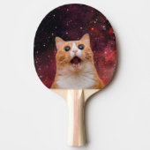 Raquette De Ping Pong Chat spatial étonné (Devant)