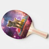 Raquette De Ping Pong Chat sur synthétiseurs dans l'espace (Côté)