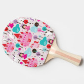 Raquette De Ping Pong château et licorne de princesse d'enfants (Côté)
