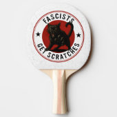 Raquette De Ping Pong Chats Contre les Fascistes (Dos)
