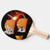 Raquette De Ping Pong Chats dans les tacos spatiaux (Côté)