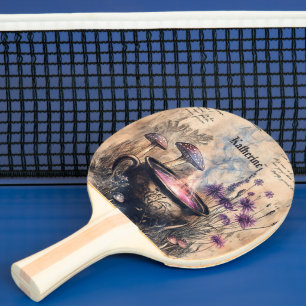 Raquette De Ping Pong Chaudière Botanique d'Herbes Magiques Nom Botaniqu