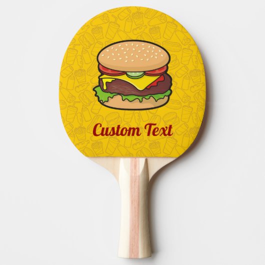 Raquette De Ping Pong Cheeseburger (Devant)