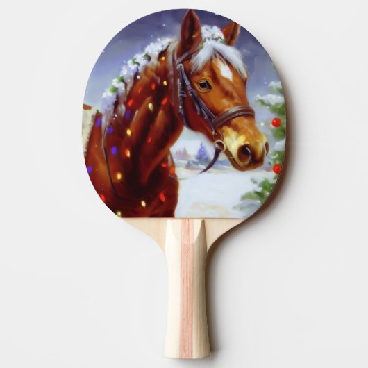 Raquette De Ping Pong Cheval de Noël (3) (Dos)