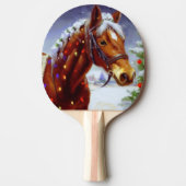 Raquette De Ping Pong Cheval de Noël (3) (Devant)