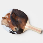 Raquette De Ping Pong Cheval islandais en hiver en Islande (Côté)