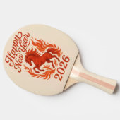 Raquette De Ping Pong Cheval Rouge 2026 (Côté)