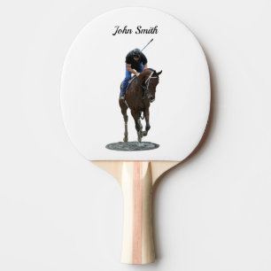 Raquette De Ping Pong Cheval Thoroughbred Et Paddle Pong Rider