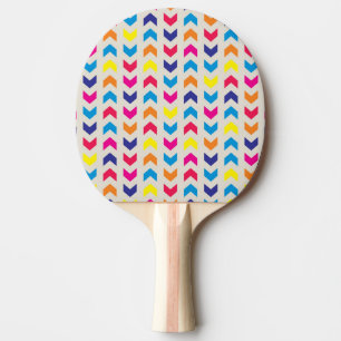 Raquette De Ping Pong Chevron aztèque coloré