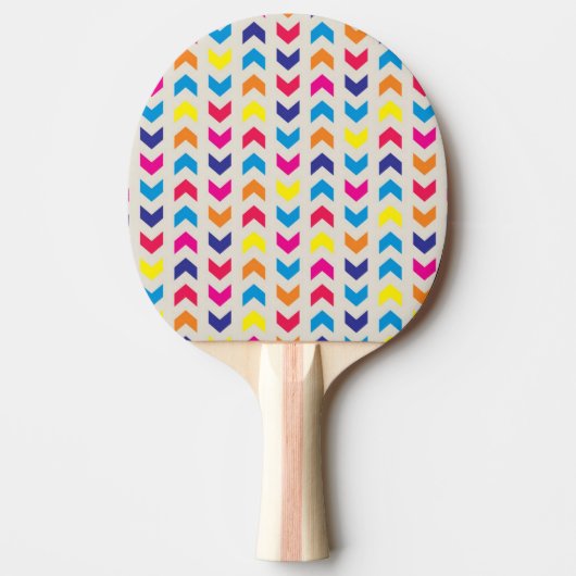 Raquette De Ping Pong Chevron aztèque coloré (Devant)