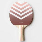 Raquette De Ping Pong Chevrons roses en or (Dos)