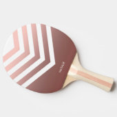 Raquette De Ping Pong Chevrons roses en or (Côté)