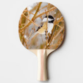 Raquette De Ping Pong Chickadee au plafond noir - Photo originale (Dos)
