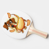 Raquette De Ping Pong Chien chaud Dachshund (Côté)
