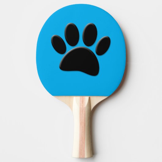 Raquette De Ping Pong Chien Pawprint bleu (Devant)