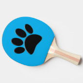 Raquette De Ping Pong Chien Pawprint bleu (Côté)