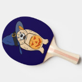 Raquette De Ping Pong Chien Sorcière Citrouille (Côté)
