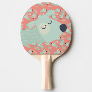 Raquette De Ping Pong Chiens et os de Woof
