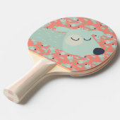 Raquette De Ping Pong Chiens et os de Woof (Devant Angle)