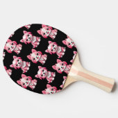 Raquette De Ping Pong Chiens roses mignons - Noir (Côté)