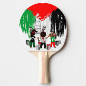 Raquette De Ping Pong Children of Gaza Painting Palestine Flag (Devant)