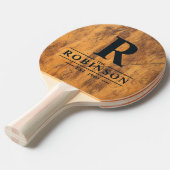Raquette De Ping Pong Chopping Block Family Name & Initial (Devant Angle)