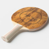 Raquette De Ping Pong Chopping Block Name in Drawn Circle  (Devant Angle)