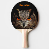 Raquette De Ping Pong Chouette cool noire (Devant)