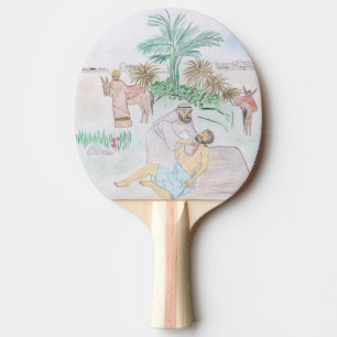 Raquette De Ping Pong Christian Artwork Le bon samaritain