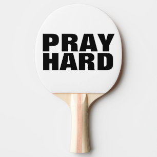 Raquette De Ping Pong Christian Ping Paddles PRAY HARD