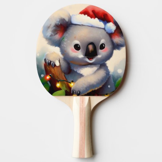 Raquette De Ping Pong Christmas Koala (2) (Dos)