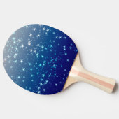 Raquette De Ping Pong Christmas Sparkles Stars Blue Sky (Côté)