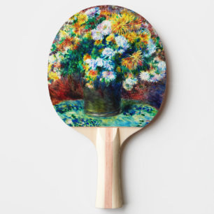 Raquette De Ping Pong Chrysanthèmes vintage par Pierre-Auguste Renoir