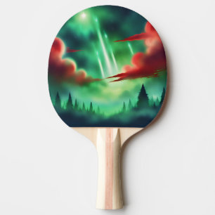 Raquette De Ping Pong ciel vert