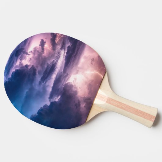 Raquette De Ping Pong Cieux orageux (Dos Côté)