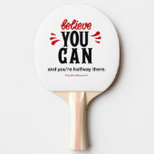 Raquette De Ping Pong Citation célèbre de l'élection présidentielle (Devant)