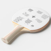 Raquette De Ping Pong Citations Audrey Hepburn (Devant Angle)