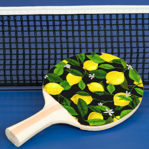 Raquette De Ping Pong Citron Aquarelle 2