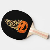 Raquette De Ping Pong Citrouille de Casquette Leopard mignon (Côté)